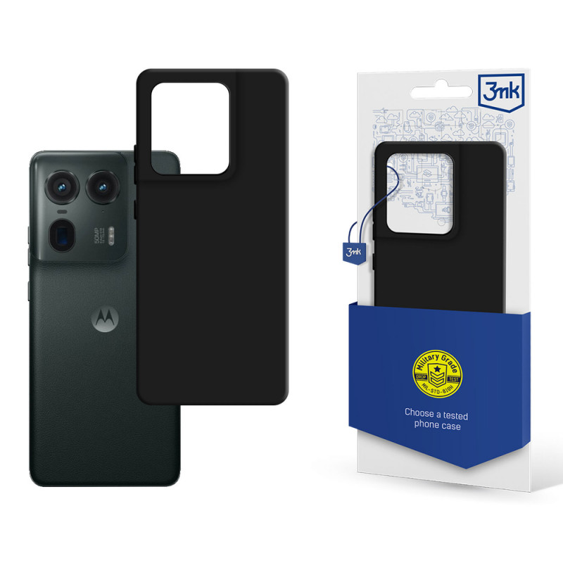 Capa 3MK Matt para Motorola Moto Edge 50 Ultra, preta