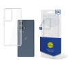 Capa transparente 3MK Clear Case para Motorola Moto Edge 50 Fusion, transparente