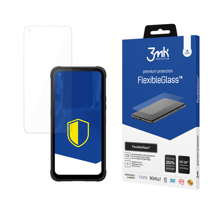 Protetor de ecrã em vidro híbrido 3MK FlexibleGlass para myPhone Hammer Blade V 5G