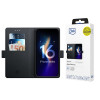 Capa carteira 3MK para Apple iPhone 16, preta