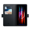 Capa tipo carteira 3MK para Samsung Galaxy S24+, preta