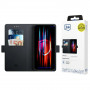 Capa tipo carteira 3MK para Xiaomi 14 Pro, preta