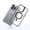 3mk Satin Armor MagCase com MagSafe para Apple iPhone 16 Pro Max (W-3SAMaCa-AiP16PM-0), Transparente com Moldura Preta