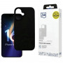 Capa de silicone 3mk para Apple iPhone 16 Plus, preta
