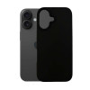Capa de silicone 3mk para Apple iPhone 16 Plus, preta