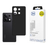 Capa de silicone 3mk para Xiaomi Redmi Note 13 5G, preta