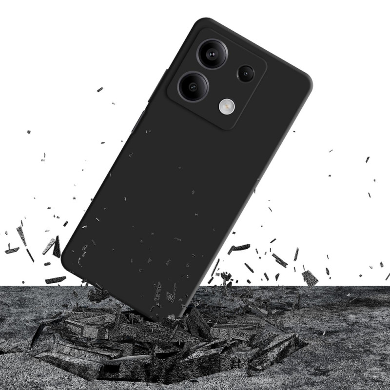 Capa de silicone 3mk para Xiaomi Redmi Note 13 5G, preta