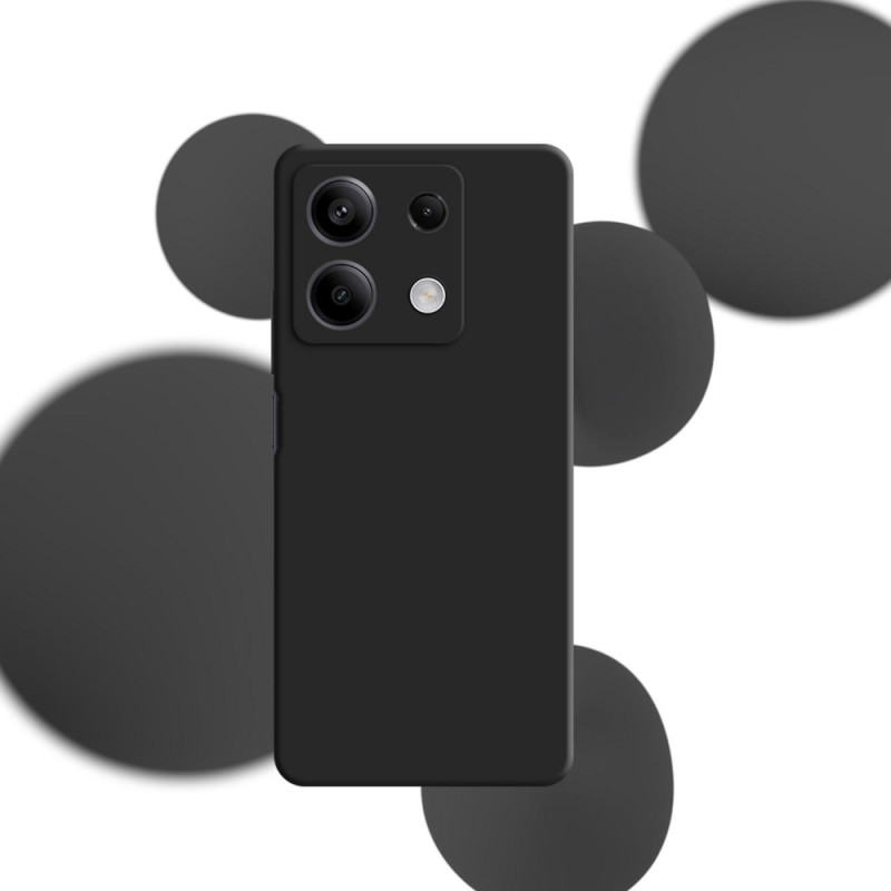 Capa de silicone 3mk para Xiaomi Redmi Note 13 5G, preta