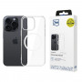 3mk Clear MagCase para Apple iPhone 16 Pro Max, Transparente