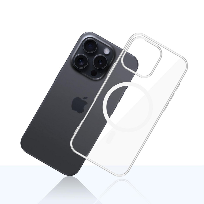 3mk Clear MagCase para Apple iPhone 16 Pro Max, Transparente