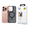 3mk Smoke MagCase com MagSafe para Apple iPhone 16 Pro, Semitransparente