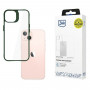 Capa protetora 3MK Satin Armor Case+ para Apple iPhone 15, verde