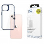 3MK Satin Armor Case+ capa protetora para Apple iPhone 15, azul