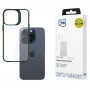 Capa protetora 3MK Satin Armor Case+ Apple iPhone 15 Pro, verde