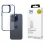 Capa protetora 3MK Satin Armor Case+ para Apple iPhone 15 Pro, azul