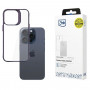 Capa protetora 3MK Satin Armor Case+ 3MK15639 para Apple iPhone 15 Pro, roxa