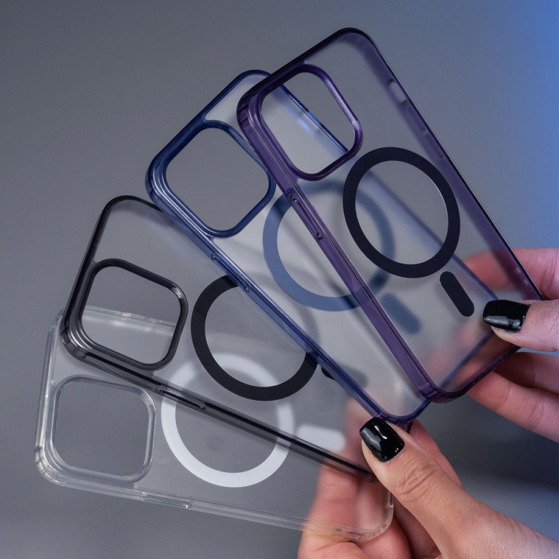 Capa 3MK Frosty MagCase para Apple iPhone 14 Plus, preta