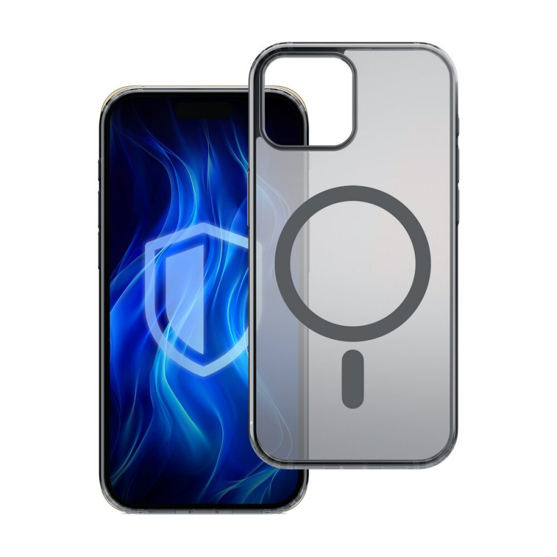 Capa 3MK Frosty MagCase para Apple iPhone 14 Plus, preta