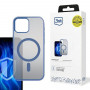Capa 3MK Frosty MagCase para Apple iPhone 15 Plus, azul