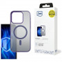 Capa para smartphone 3MK Frosty MagCase MagSafe para Apple iPhone 13 Pro, roxa