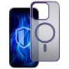 Capa para smartphone 3MK Frosty MagCase MagSafe para Apple iPhone 13 Pro, roxa