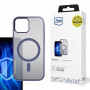 Capa para smartphone 3MK Frosty MagCase MagSafe para Apple iPhone 15, roxa