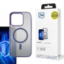 Capa MagSafe para smartphone 3MK Frosty MagCase para Apple iPhone 16 Pro Max, roxa