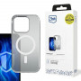 Capa MagSafe para smartphone 3MK Frosty MagCase para Apple iPhone 16 Pro Max, branca