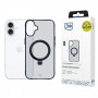 Capa 3MK Smoke Case Mag&Stand MagSafe transparente com suporte para Apple iPhone 16 Plus