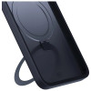 Capa 3MK Smoke Case Mag&Stand para Apple iPhone 16 Pro Max, policarbonato, preta