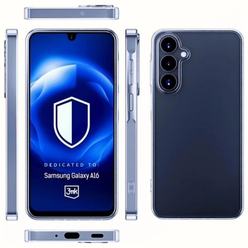 3MK Clear Case para Samsung Galaxy A16, transparente