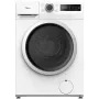 Máquina de lavar roupa slim Midea MF110W80/W-PL, 8 kg, branca/preta