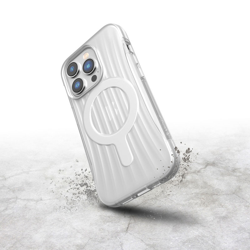 X-Doria Capa Raptic Clutch MagSafe para Apple iPhone 14 Pro, Transparente