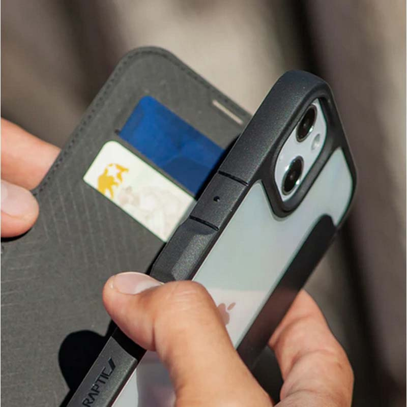Capa X-Doria Raptic Urban Folio para Apple iPhone 14 Plus / 15 Plus, preta