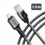 Goobay Adaptador Ethernet Gigabit USB-C AXAGON ADE-CM15 com cabo CAT6 integrado de 1,5 m, RJ-45