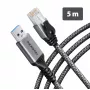 Goobay Adaptador Ethernet Gigabit AXAGON ADE-AM50 USB-A com cabo CAT6 de 5 m integrado, RJ-45