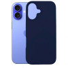 Capa de silicone 3MK para Apple iPhone 16 Plus, azul-marinho