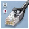 Goobay Adaptador Ethernet Gigabit USB-C AXAGON ADE-CM50 com cabo CAT6 integrado de 5 m, RJ-45