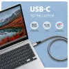 Goobay Adaptador Ethernet Gigabit USB-C AXAGON ADE-CM30 com cabo CAT6 integrado de 3 m, RJ-45