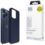 Capa de silicone 3MK para Apple iPhone 16 Pro, azul-marinho