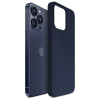 Capa de silicone 3MK para Apple iPhone 16 Pro, azul-marinho