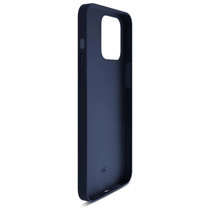 Capa de silicone 3MK para Apple iPhone 16 Pro, azul-marinho