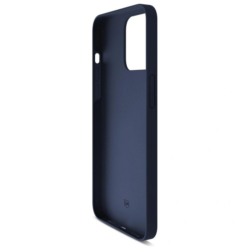 Capa de silicone 3MK para Apple iPhone 16 Pro, azul-marinho