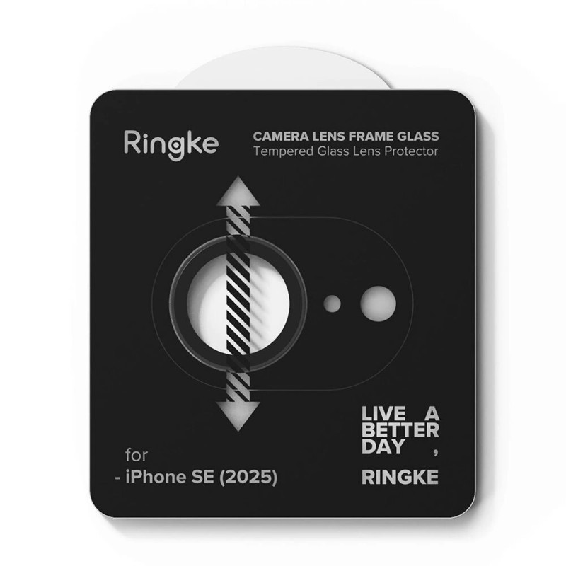 Protetor de moldura da câmara Ringke para Apple iPhone 17e / 16e, preto (2 un.)