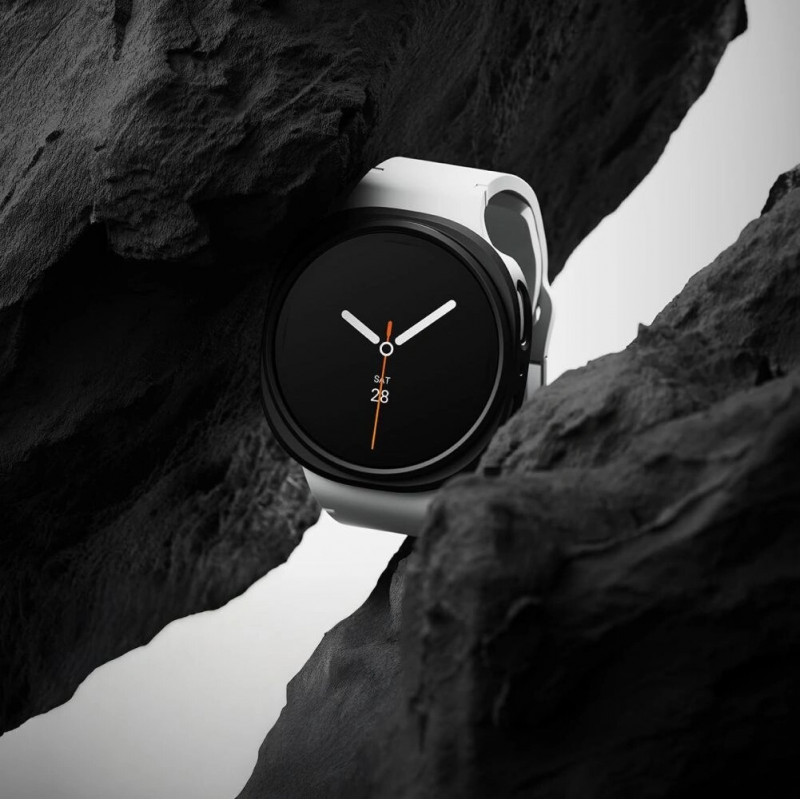 Capa Ringke Slim RGK11818 para Samsung Galaxy Watch 8 / 9 40 mm, transparente e preto mate (2 un.)