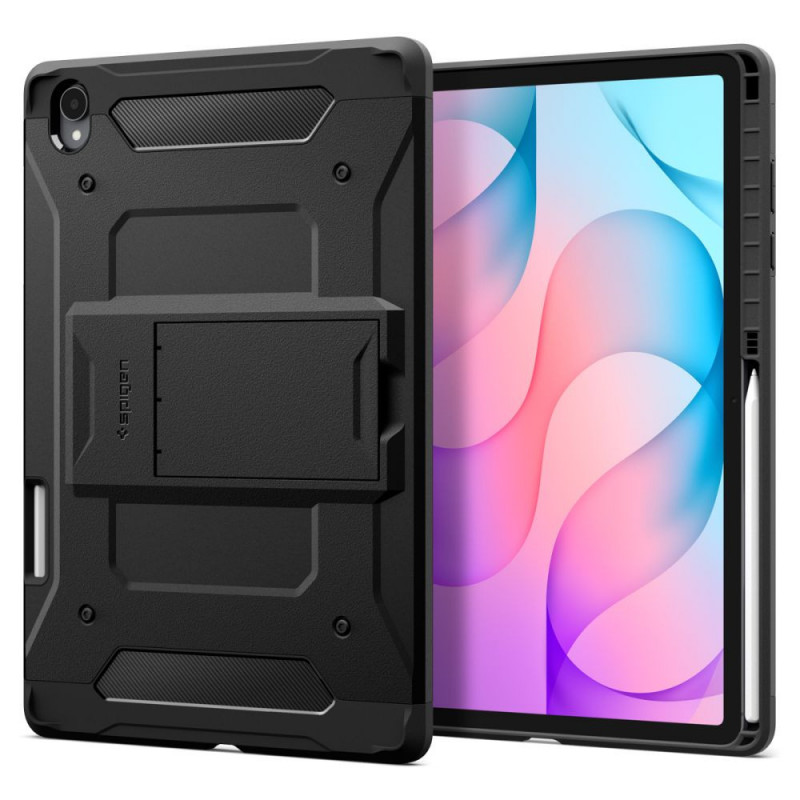 Capa para tablet Spigen Tough Armor Pro ACS11827 para Samsung Galaxy Tab S12+ 12.6 (X840 / X846b), preta