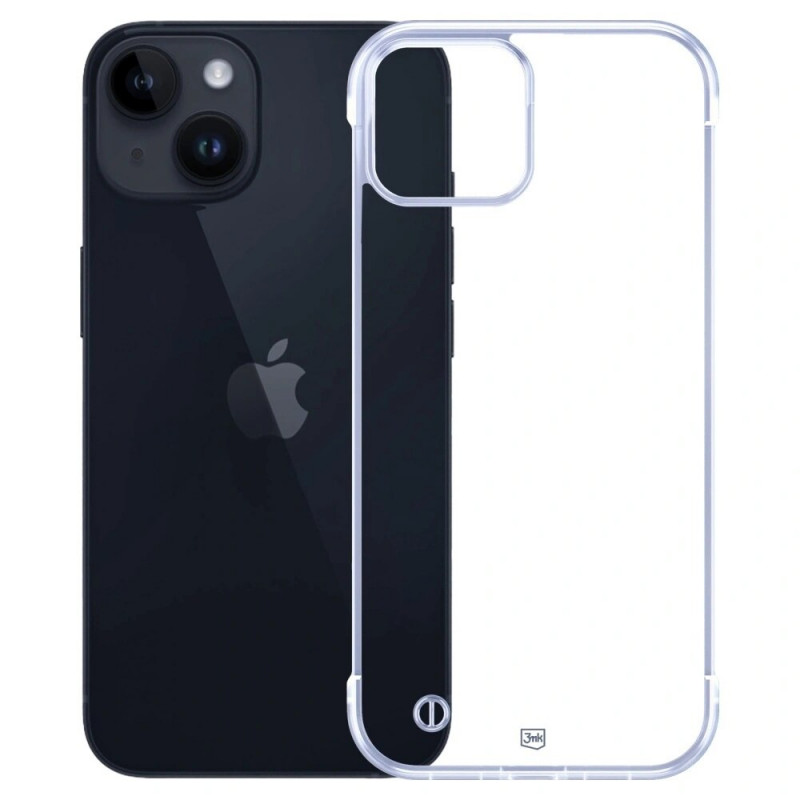 3mk Just20g Clear Case capa para smartphone Apple iPhone 15 Plus, transparente