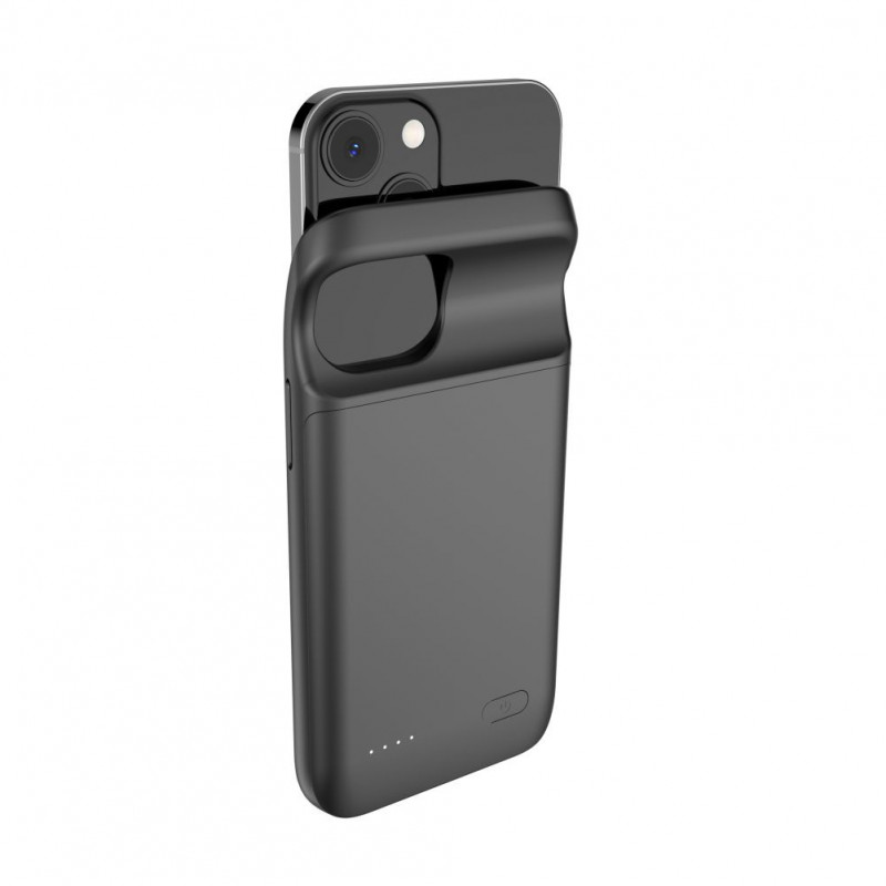 Capa com bateria Tech-Protect PowerCase 4700 mAh para Apple iPhone 12 mini / 13 mini, preta