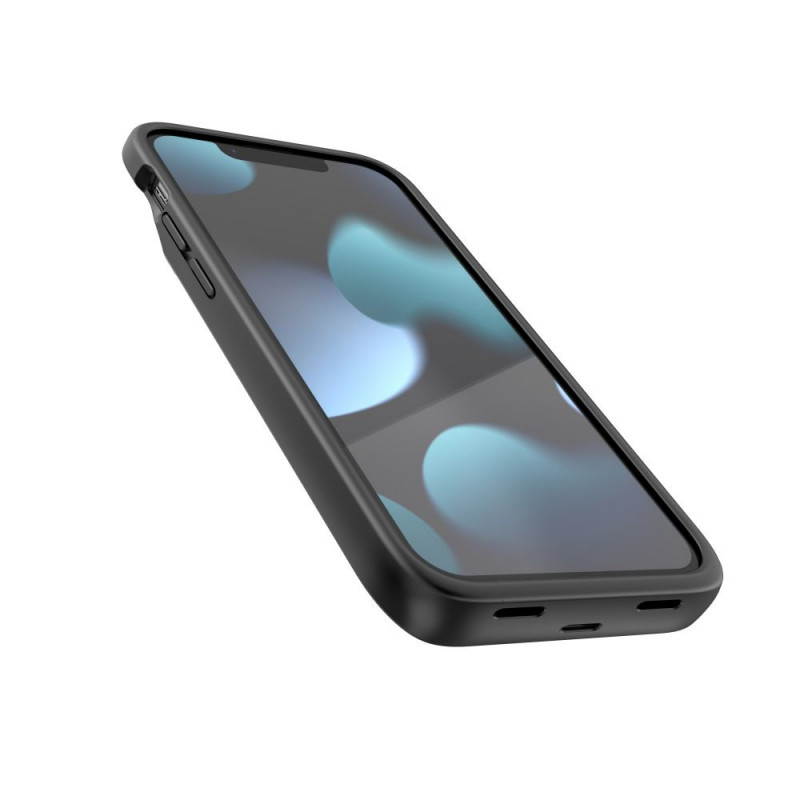 Capa com bateria Tech-Protect PowerCase 4700 mAh para Apple iPhone 12 mini / 13 mini, preta