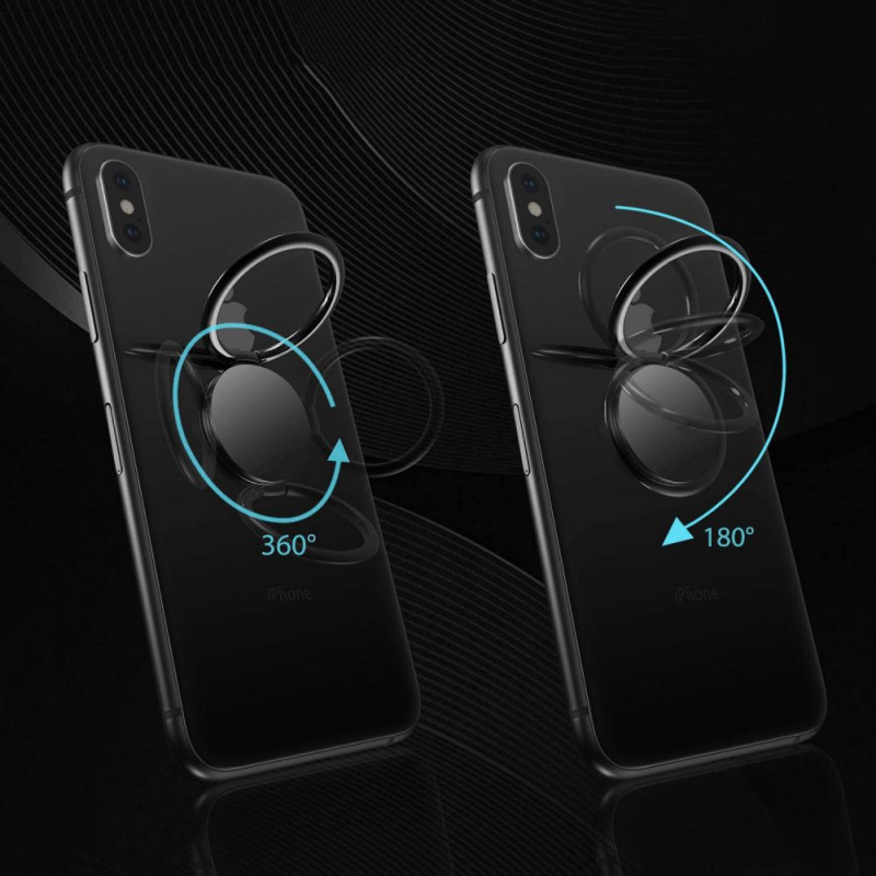 Anel magnético para telemóvel Tech-Protect, preto